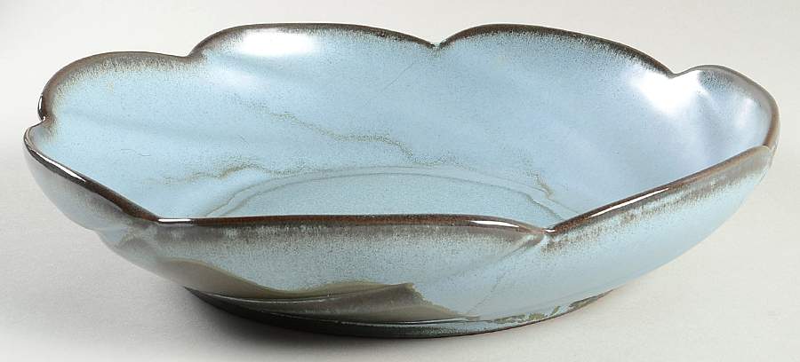 Plainsman Woodland Moss 10" Scalloped Bowl by Frankoma-1