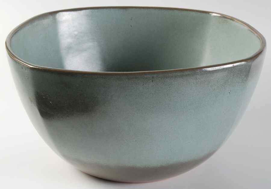 Plainsman Woodland Moss 10" Large Salad Serving Bowl by Frankoma-1