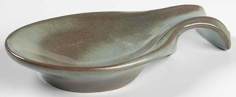 Plainsman Woodland Moss Spoon Rest/Holder (Holds 1 Spoon) by Frankoma-1