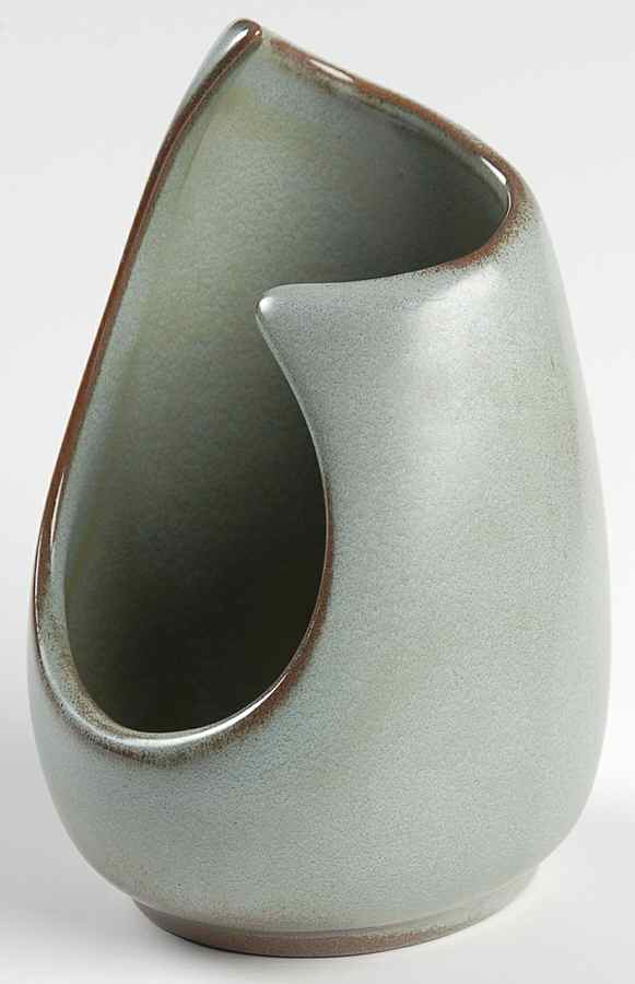 Plainsman Woodland Moss Candle Vase by Frankoma-1