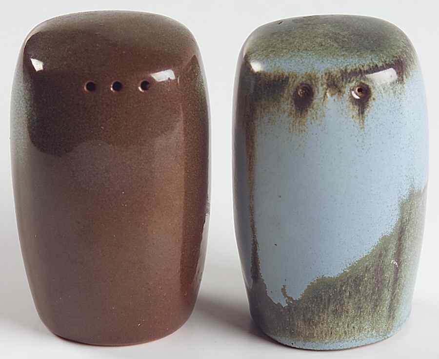 Plainsman Woodland Moss Salt & Pepper Set by Frankoma-1