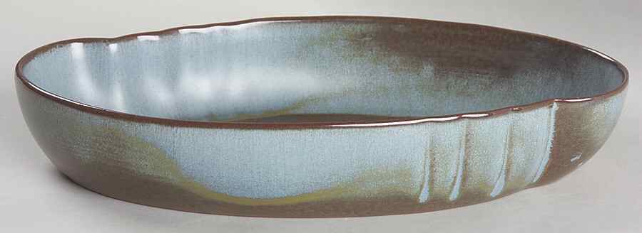Plainsman Woodland Moss 10" Oriental Bowl by Frankoma-1