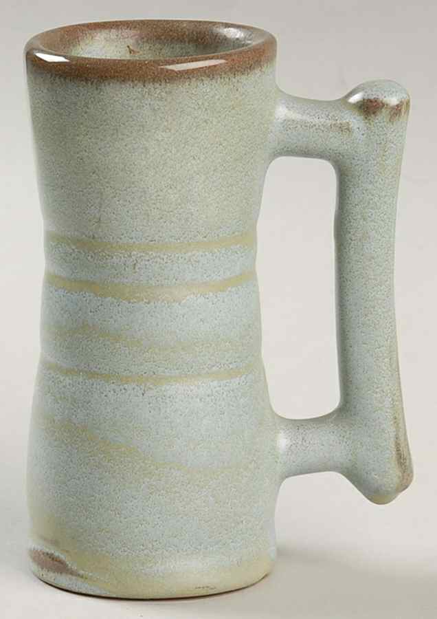 Plainsman Woodland Moss Handled China Juice Tumbler by Frankoma-1