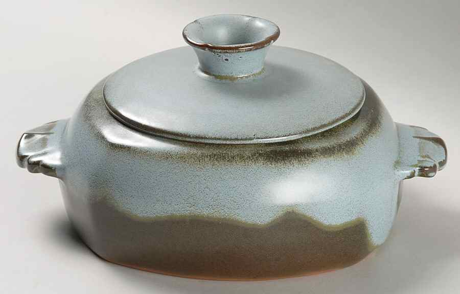 Plainsman Woodland Moss 1.5 Qt Round Covered Casserole by Frankoma-1