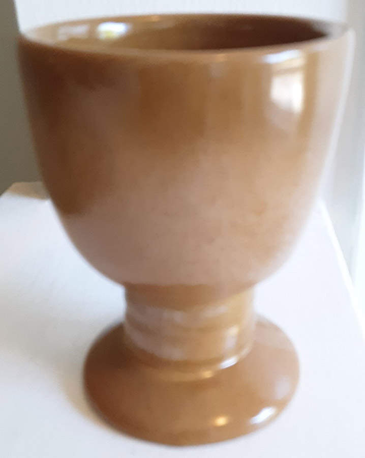 Plainsman Brown Tumbler Vase by Frankoma-1