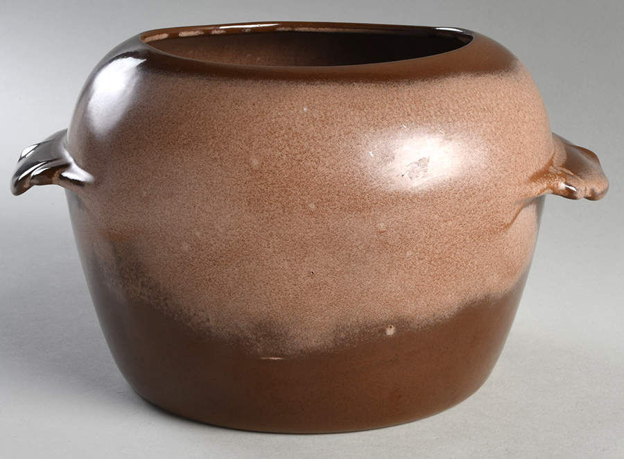 Plainsman Brown Bean Pot No Lid by Frankoma-1