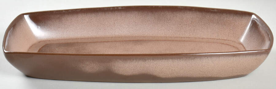 Plainsman Brown 13" Oval Serving Platter by Frankoma-1
