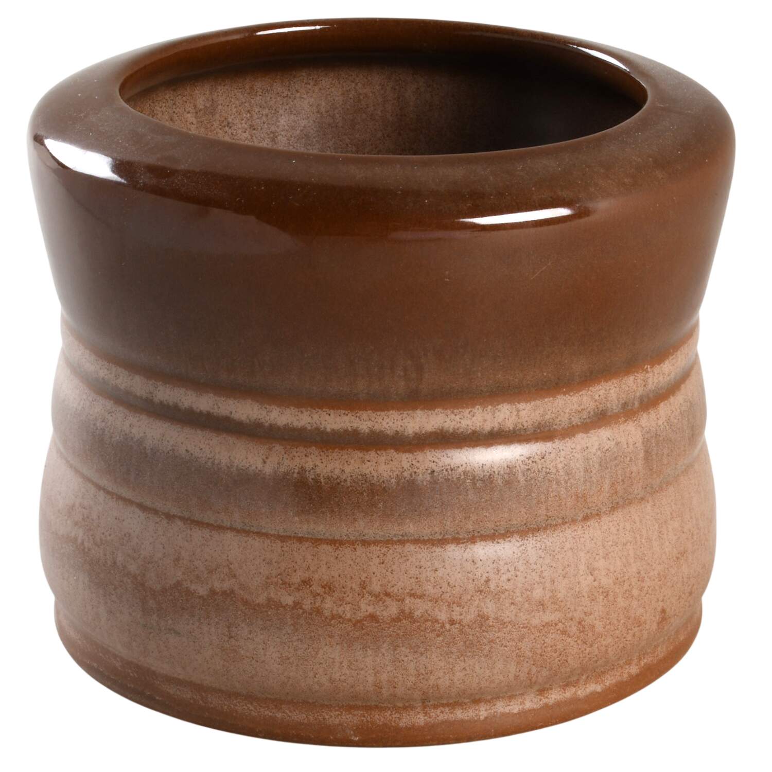 Plainsman Brown Drip Jar No Lid (No Strainer) by Frankoma-1