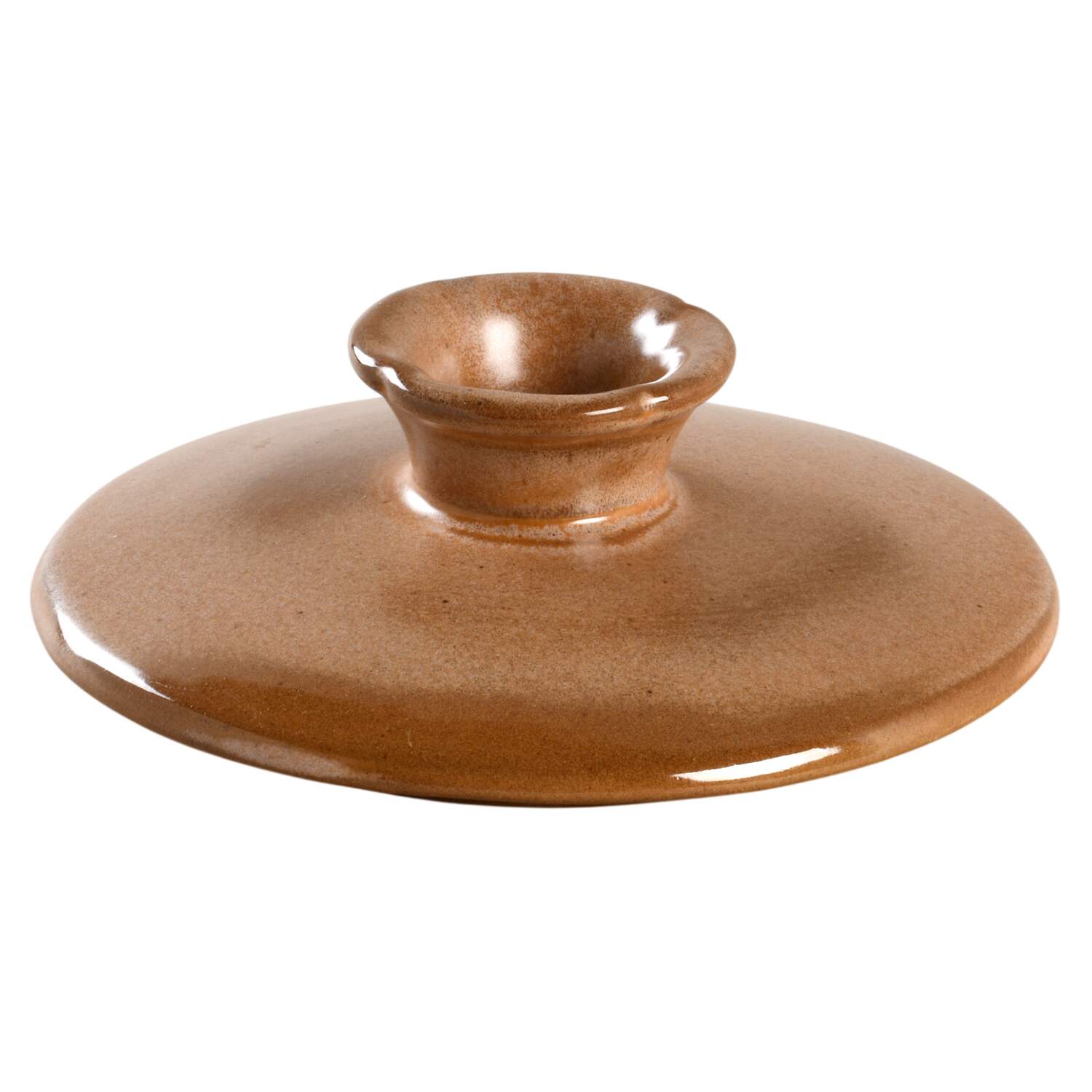 Plainsman Brown Lid for 1.5 Qt Round Casserole by Frankoma-1