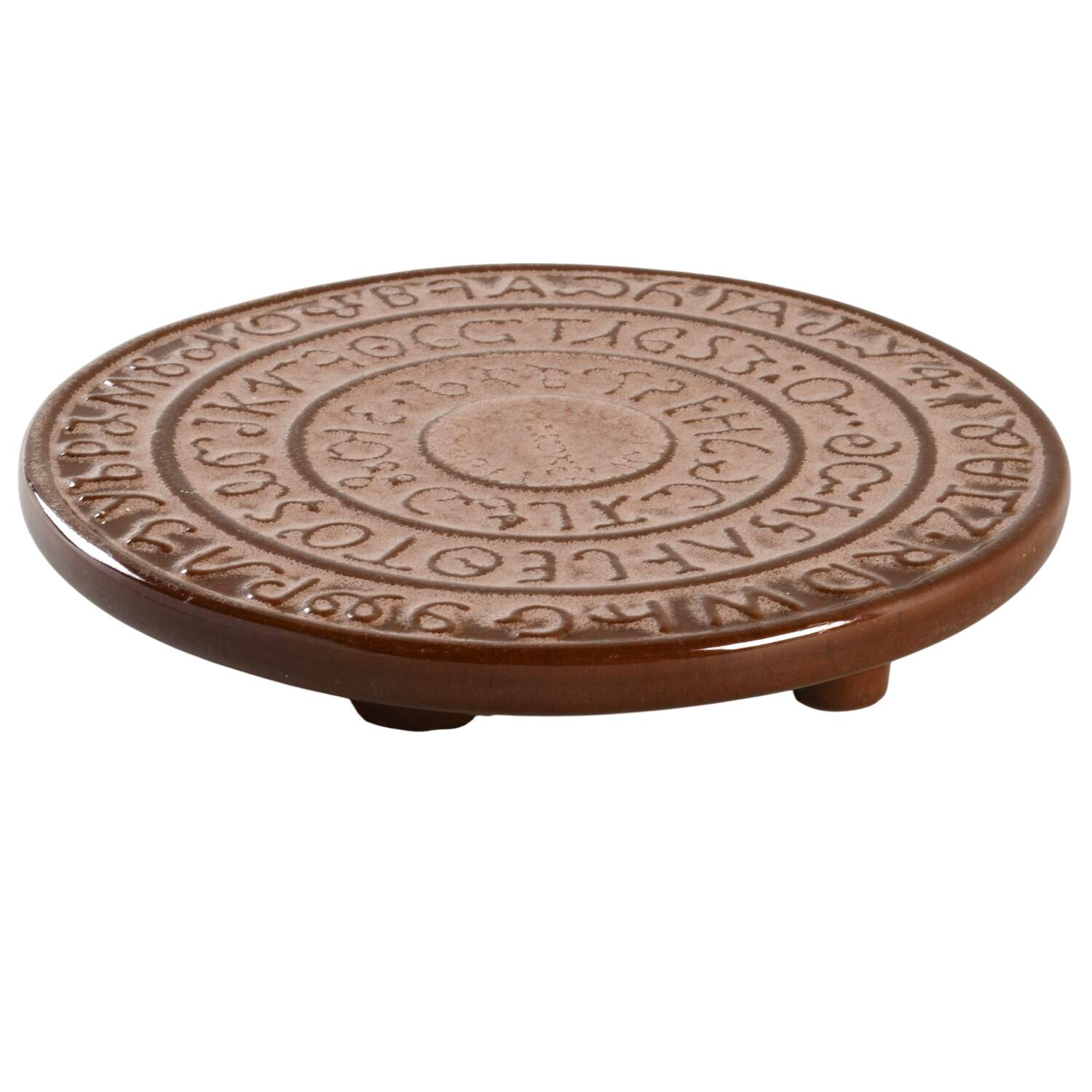 Plainsman Brown Trivet by Frankoma-1