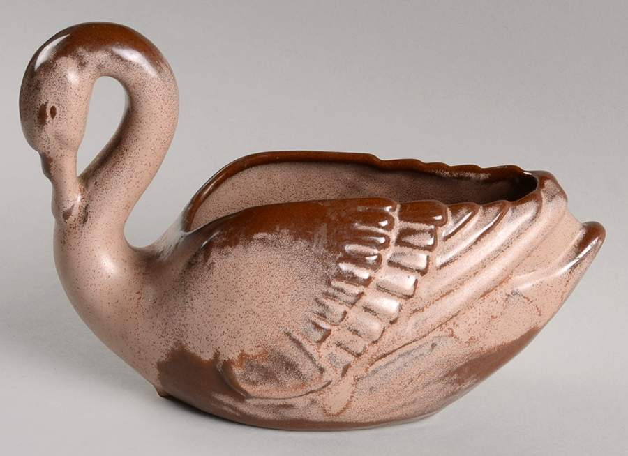 Plainsman Brown Small Swan by Frankoma-1