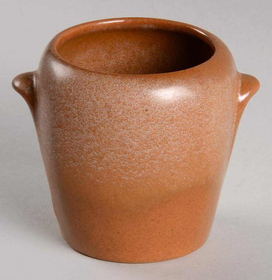Plainsman Brown Mini Open Sugar Bowl by Frankoma-1