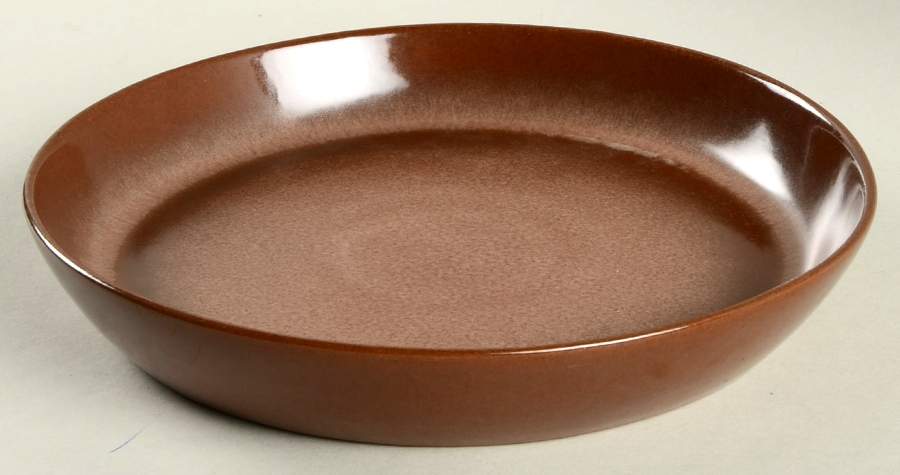 Plainsman Brown Pie Serving Plate by Frankoma-1