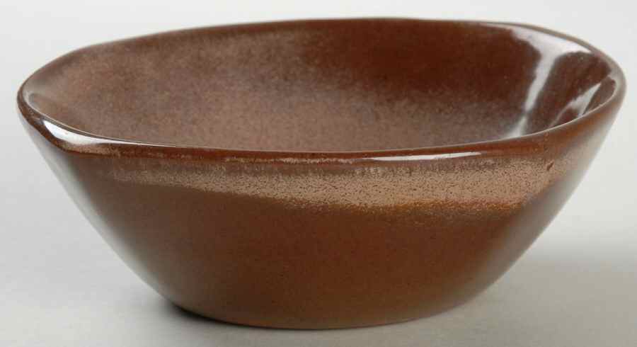 Plainsman Brown Fruit/Dessert (Sauce) Bowl by Frankoma-1