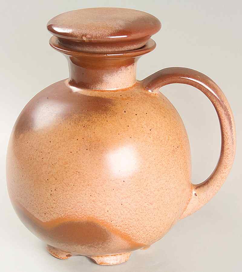 Plainsman Brown Carafe & Lid by Frankoma-1