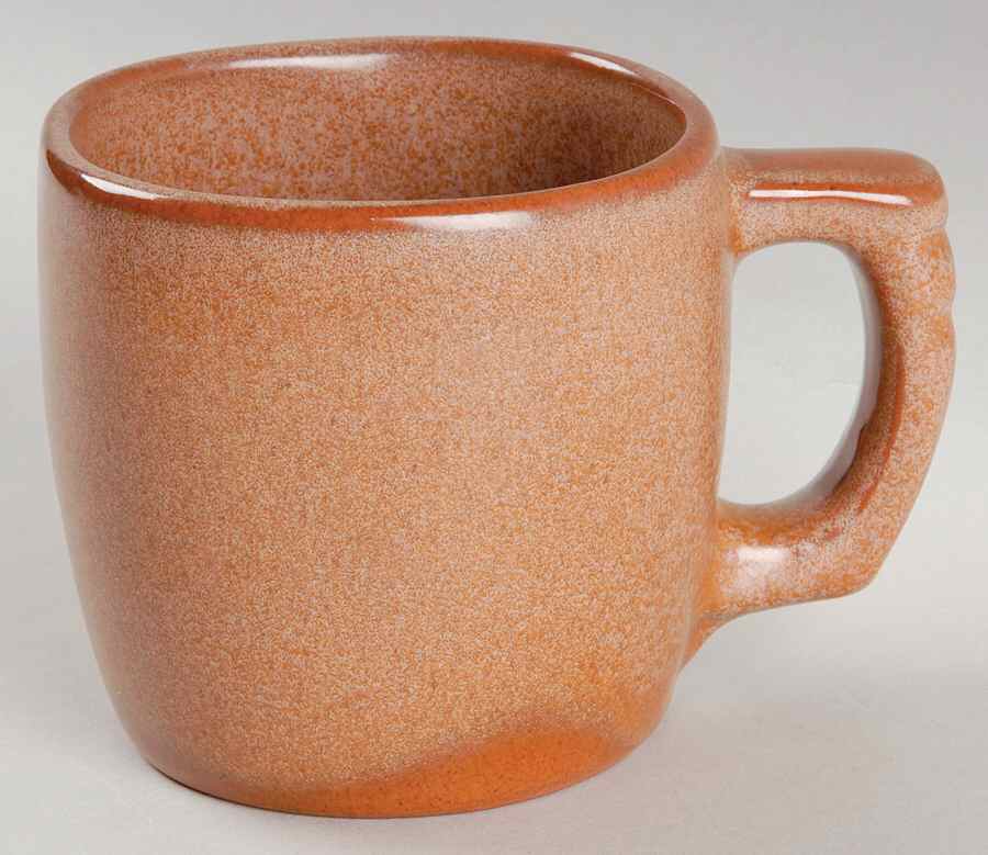 Plainsman Brown Flat Cup by Frankoma-1