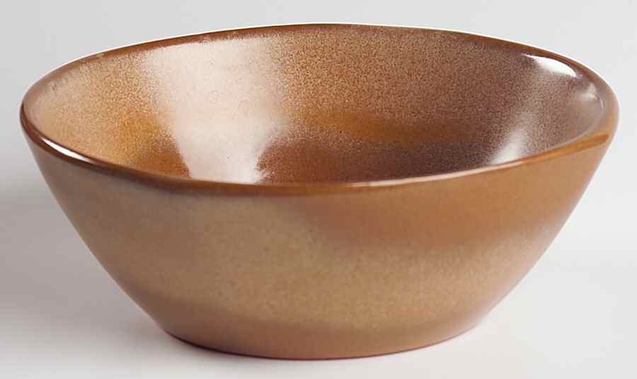 Plainsman Brown Coupe Cereal Bowl by Frankoma-1