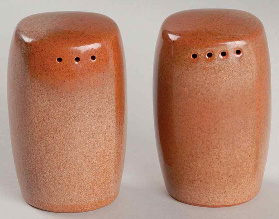 Plainsman Brown Salt & Pepper Set by Frankoma-1