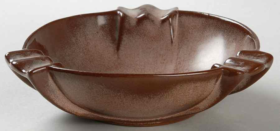 Plainsman Brown 7" Ashtray by Frankoma-1