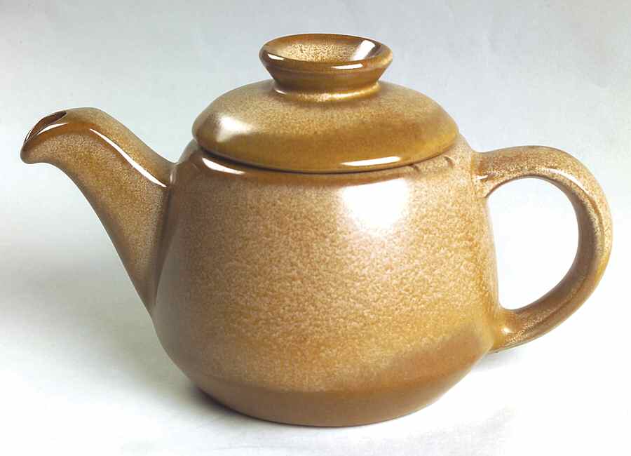 Plainsman Cinnamon Mini Teapot & Lid by Frankoma-1
