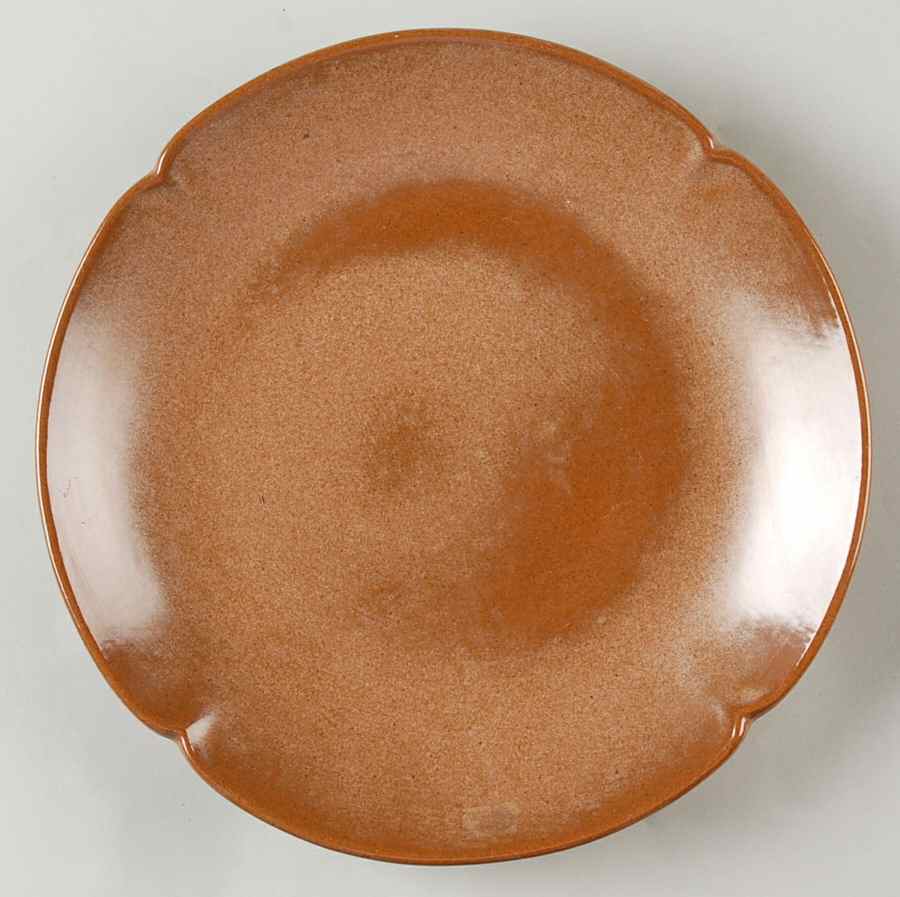 Plainsman Cinnamon Luncheon Plate by Frankoma-1