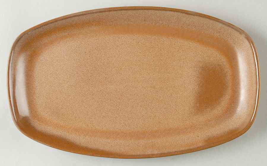 Plainsman Cinnamon 11" Oval Serving Platter by Frankoma-1