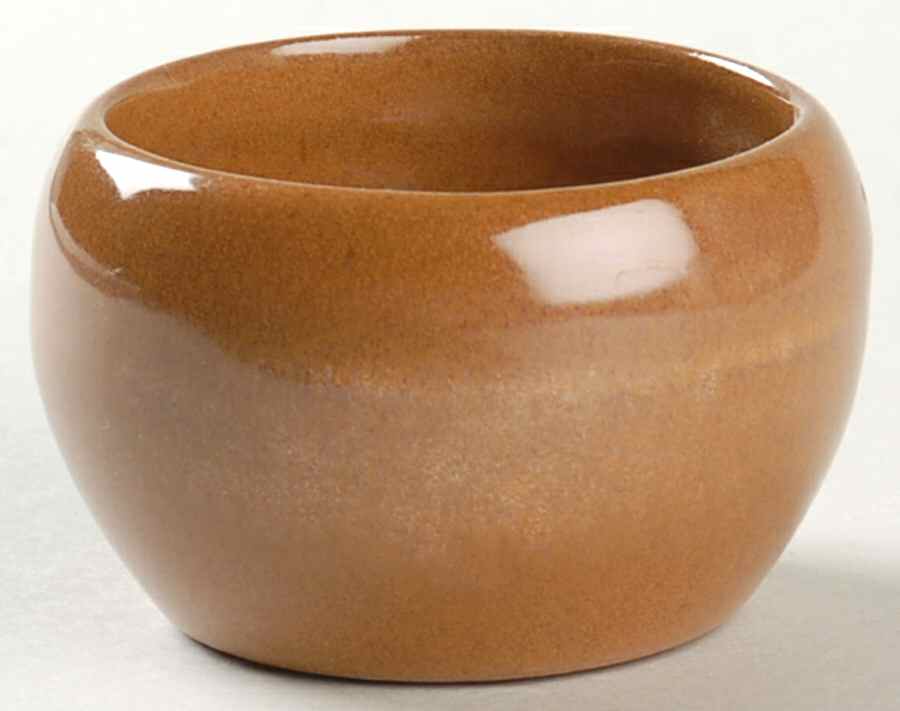 Plainsman Cinnamon Individual Open Sugar Bowl by Frankoma-1