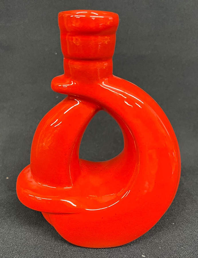 Plainsman Flame Single Light Candlestick by Frankoma-1