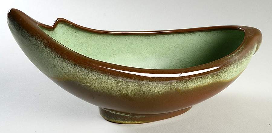Plainsman Green 12" Oval Planter by Frankoma-1