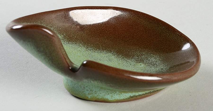 Plainsman Green 3" Ashtray by Frankoma-1