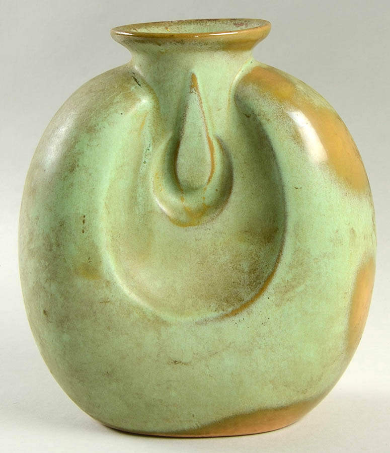 Plainsman Green 6" Vase by Frankoma-1