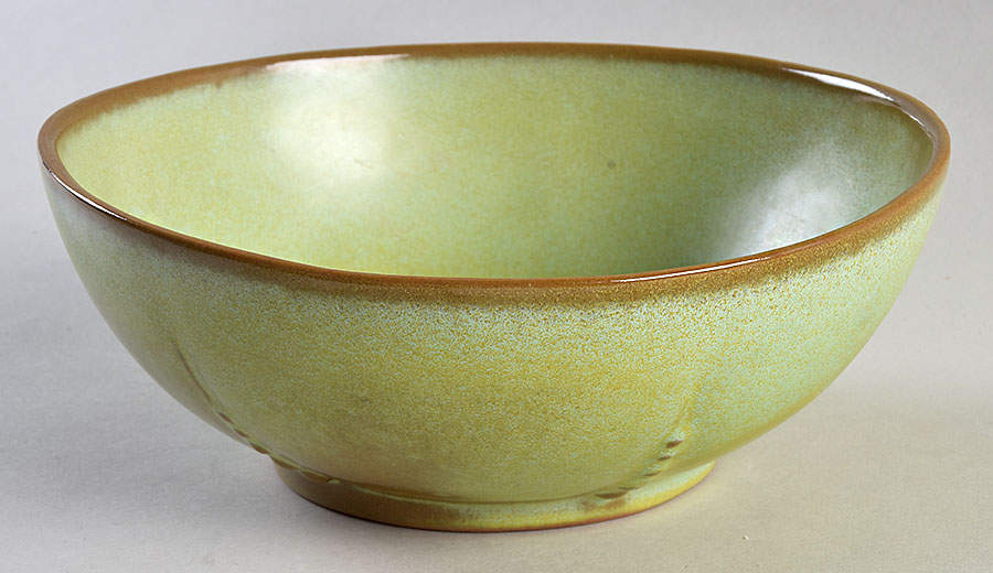 Plainsman Green 7" Round Vegetable Bowl by Frankoma-1