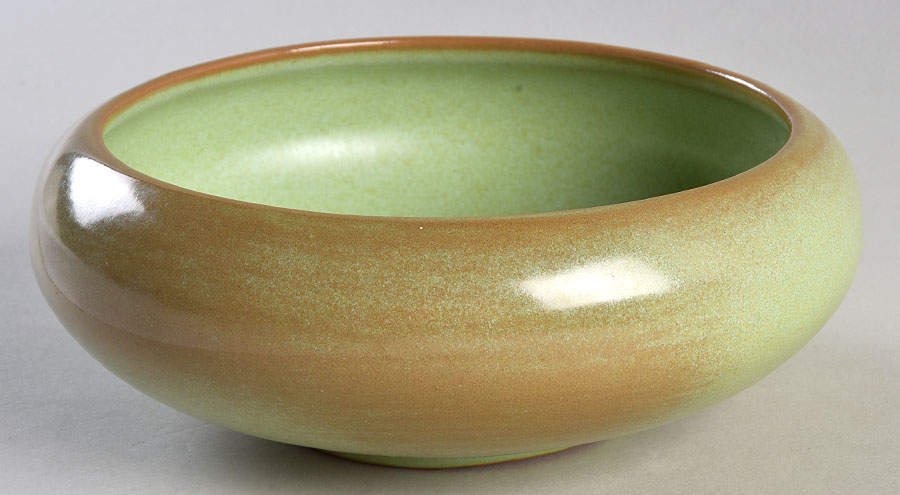 Plainsman Green Cupped Bowl by Frankoma-1