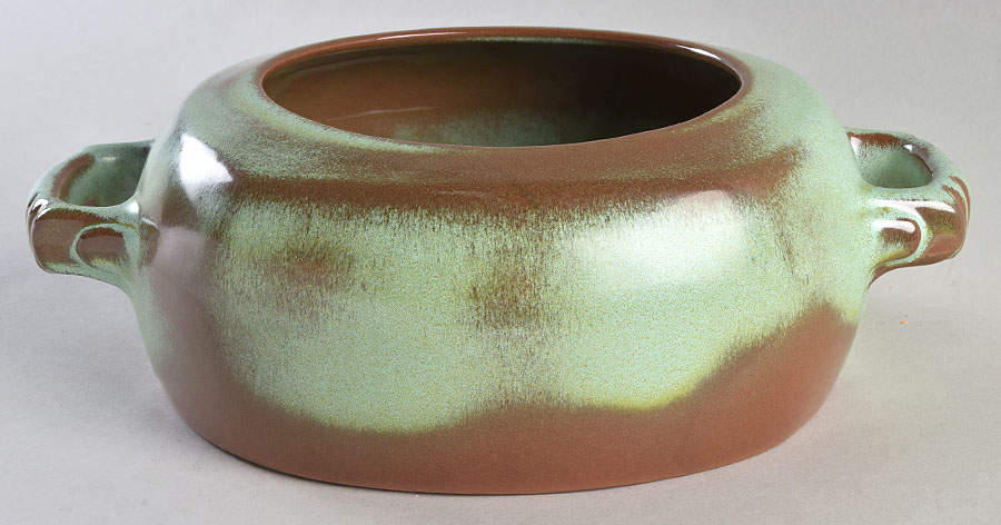 Plainsman Green 1.5 Qt Round Casserole No Lid by Frankoma-1