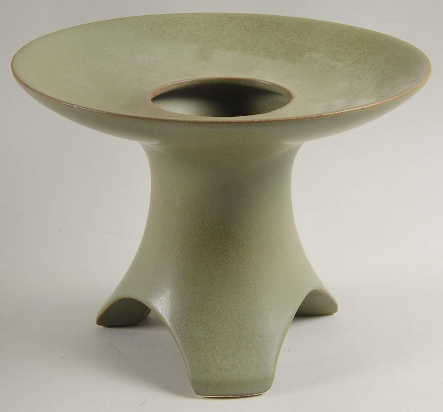 Plainsman Green 6" Vase by Frankoma-1