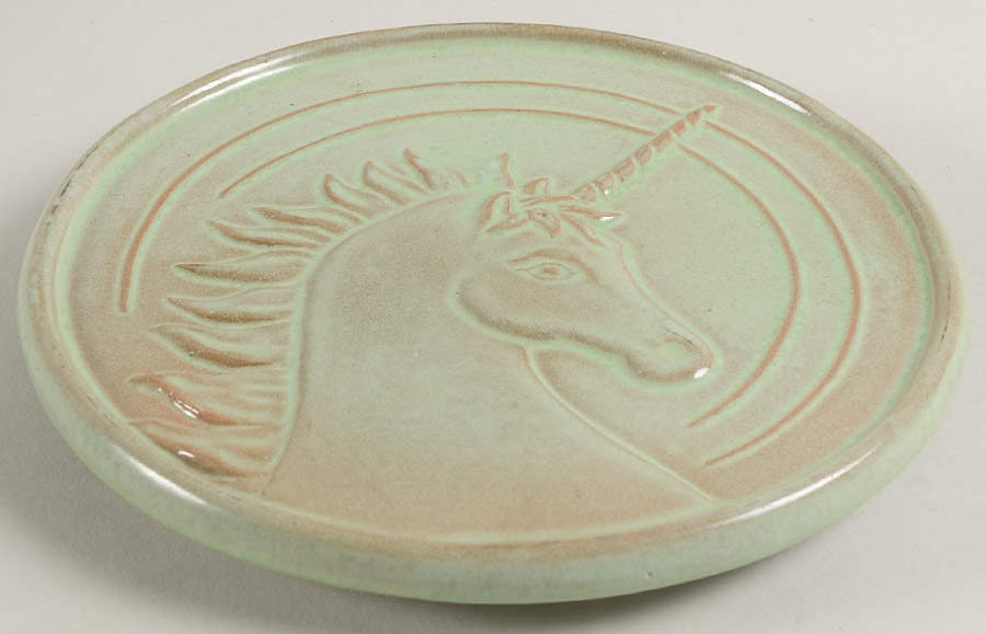 Plainsman Green Trivet by Frankoma-1