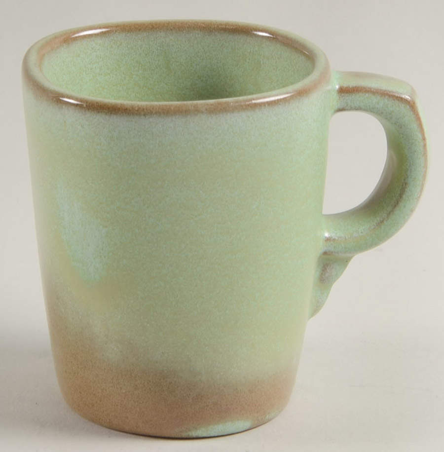 Plainsman Green Flat Cup by Frankoma-1