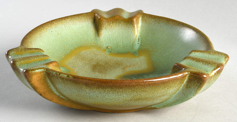 Plainsman Green 7" Ashtray by Frankoma-1