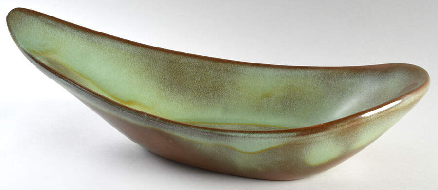 Plainsman Green Centerpiece by Frankoma-1