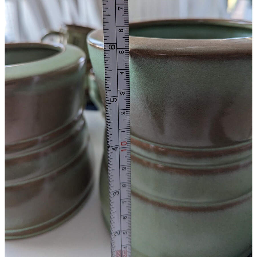 Plainsman Green Lid for Coffee Canister by Frankoma-1
