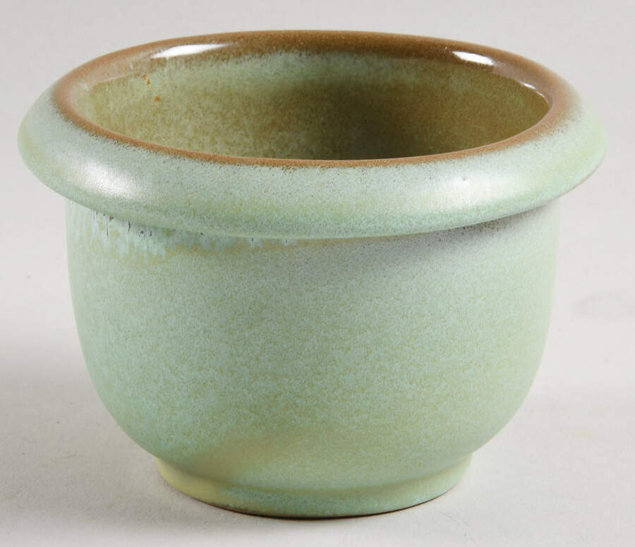 Plainsman Green Custard Cup by Frankoma-1