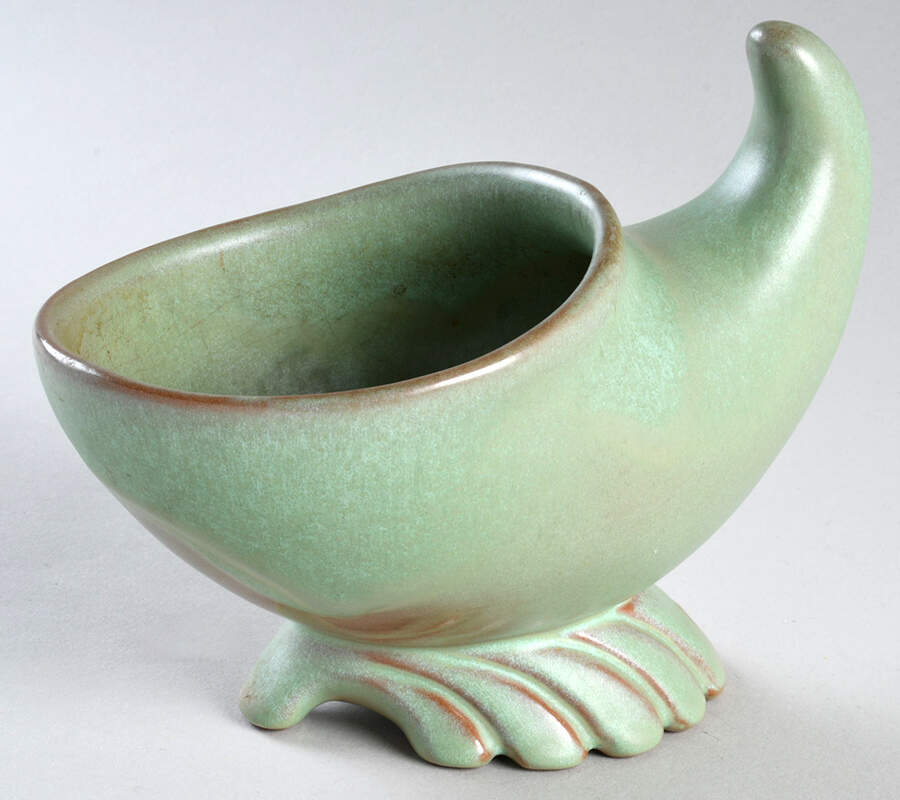 Plainsman Green Figural Planter by Frankoma-1
