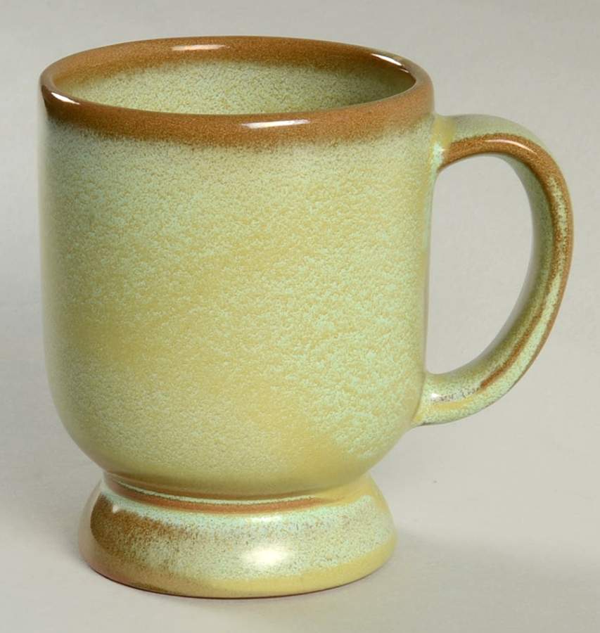Plainsman Green Footed Mug by Frankoma-1