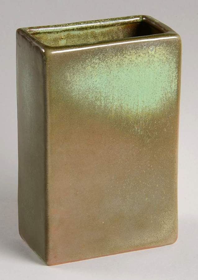 Plainsman Green Pillow Vase by Frankoma-1