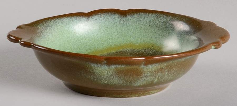 Plainsman Green Bowl for Small Pitcher & Bowl Set by Frankoma-1
