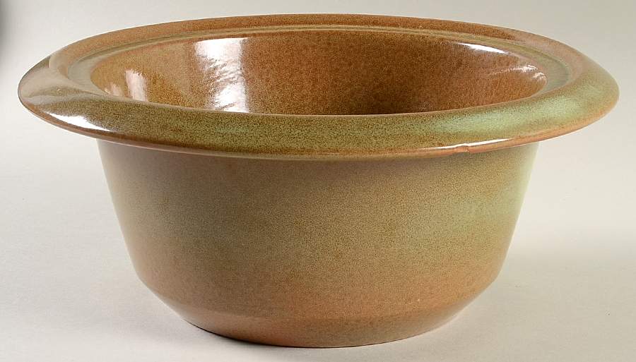 Plainsman Green 2.5 Qt Round Casserole No Lid by Frankoma-1