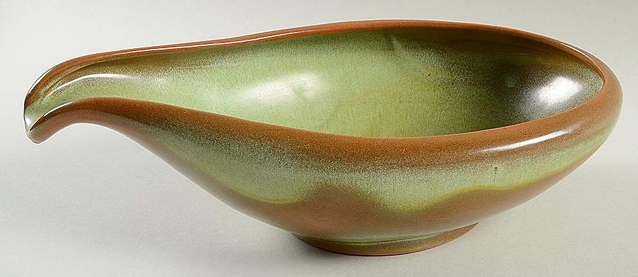 Plainsman Green Centerpiece by Frankoma-1