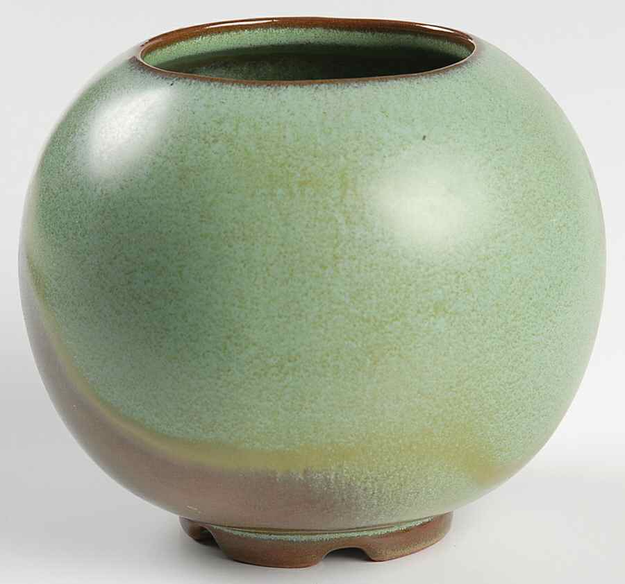 Plainsman Green 4" Vase by Frankoma-1