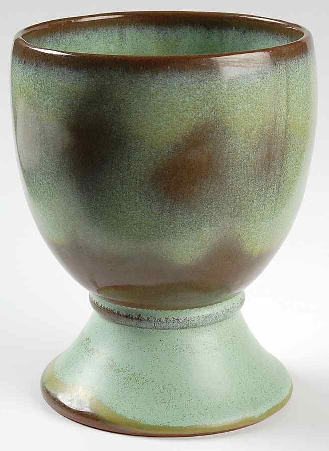 Plainsman Green 7" Urn Shaped Vase by Frankoma-1