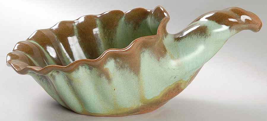 Plainsman Green 12" Cornucopia by Frankoma-1
